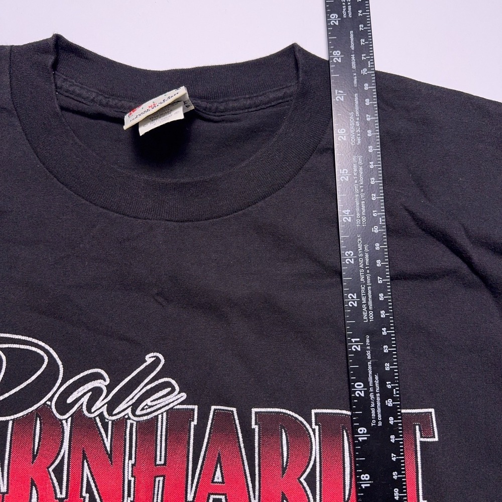 Vintage 90s Dale Earnhardt #3 Nascar T-Shirt Mens XL Black Nutmeg USA Made - Picture 7 of 8